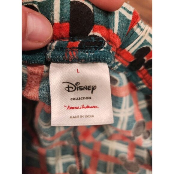 Hanna Andersson + Disney Santa Mickey Mouse Pajamas Mens L Long John Flannel - Picture 11 of 15